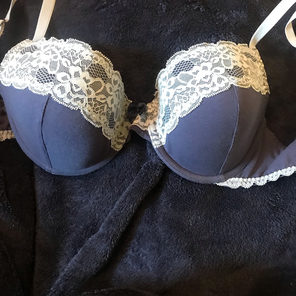 Navy and baby blue 30DDD AdoreMe Bra